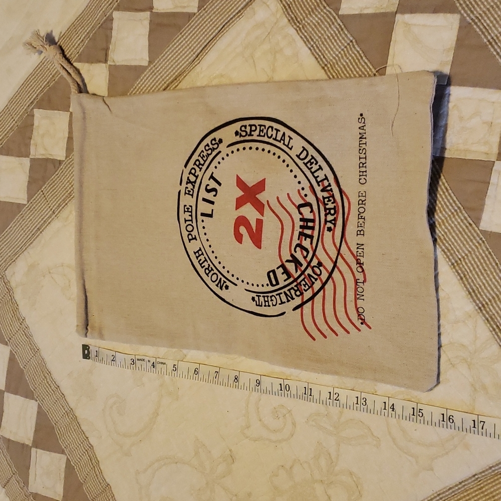 New unique Christmas bags.  Durable fabric. 7 available. $8 each or 7 for $40